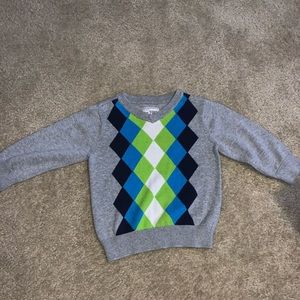 Toddler argyle sweater